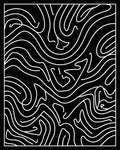 Abstract Line Art Flowing Pattern Rug