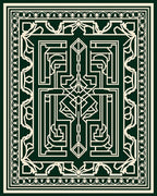 Art Deco Geometric Symmetry Design Rug