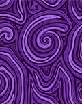 Purple Swirling Abstract Pattern Rug