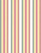 Striped Pattern with Pink Yellow Accents Rug