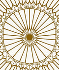 Intricate Sunburst Radial Pattern Design Rug