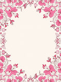 Ornate Pink Floral Swirl Design Rug