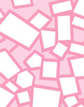 Pastel Pink Geometric Mosaic Pattern Rug