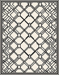 Bold Geometric Intersecting Lines Rug