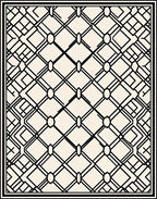 Bold Geometric Intersecting Lines Rug