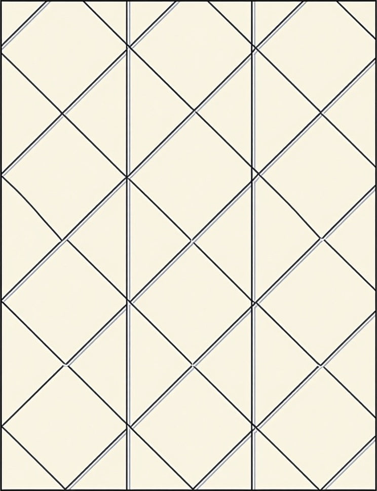 Modern Diamond Pattern Geometric Rug