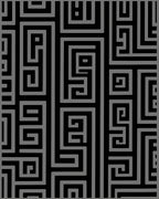 Linear Maze Geometric Design Rug