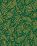 Emerald Green Feather Pattern Rug