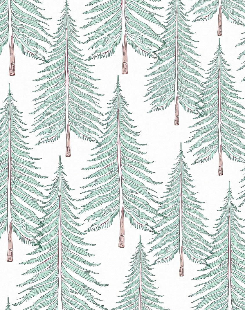 Coniferous Forest Pattern Rug