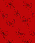 Classic Red Bows All Over Rug