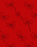 Classic Red Bows All Over Rug