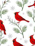Cardinal And Pine Needle Pattern Rug