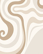 Beige Swirl Pattern Design Rug