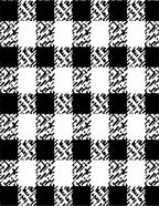 Modern Black White Plaid Pattern Rug