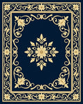Ornate Floral Scrollwork Classic Design Rug