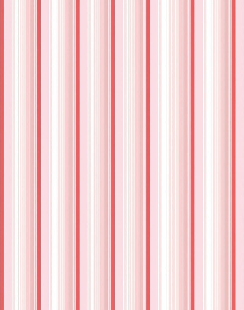 Pink And Red Striped Pattern Rug