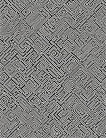 Monochromatic Maze Pattern Abstract Rug