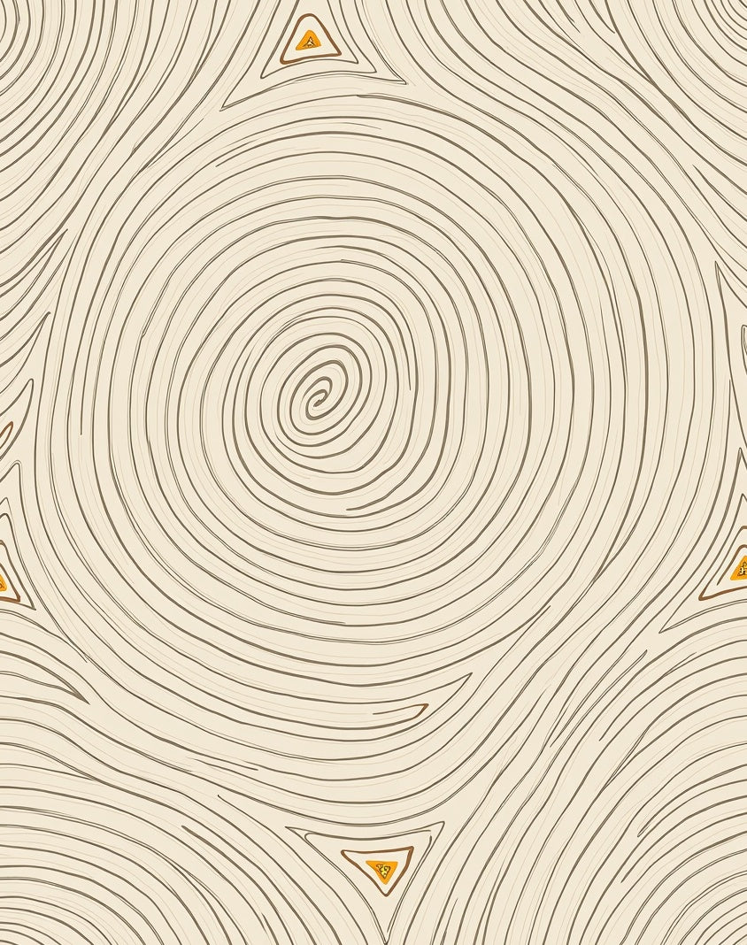 Wood Grain Abstract Geometric Design Rug