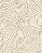 Wood Grain Abstract Geometric Design Rug
