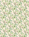 Organic Leaf With Blossom Pattern Rug