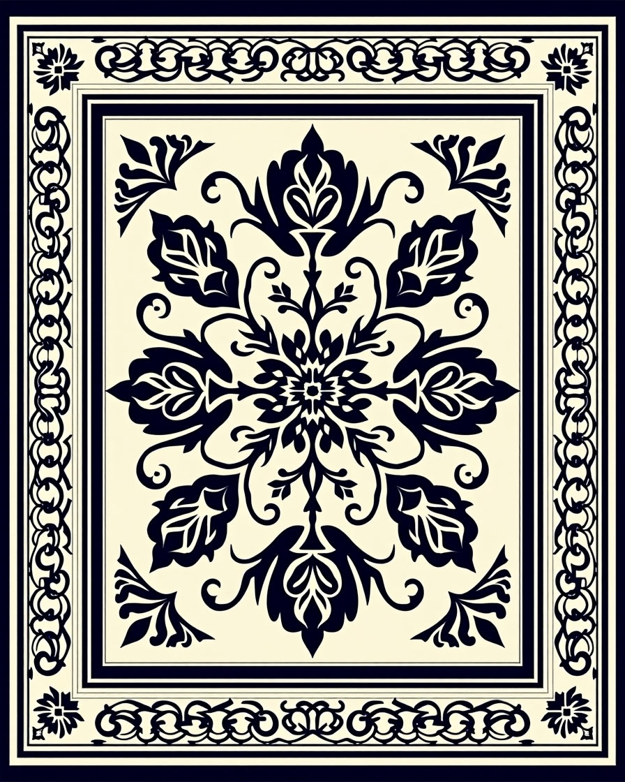 Classic Floral Intricate Design Rug