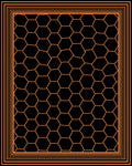 Geometric Honeycomb Inlay Rug