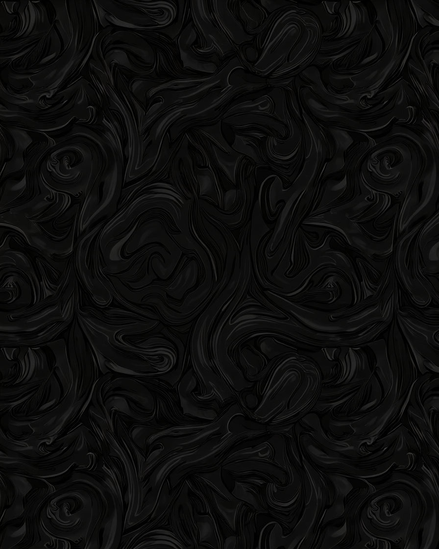 Dark Fluid Swirl Effect Rug