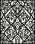 Bold Black Geometric Abstract Rug