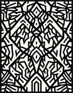 Bold Black Geometric Abstract Rug