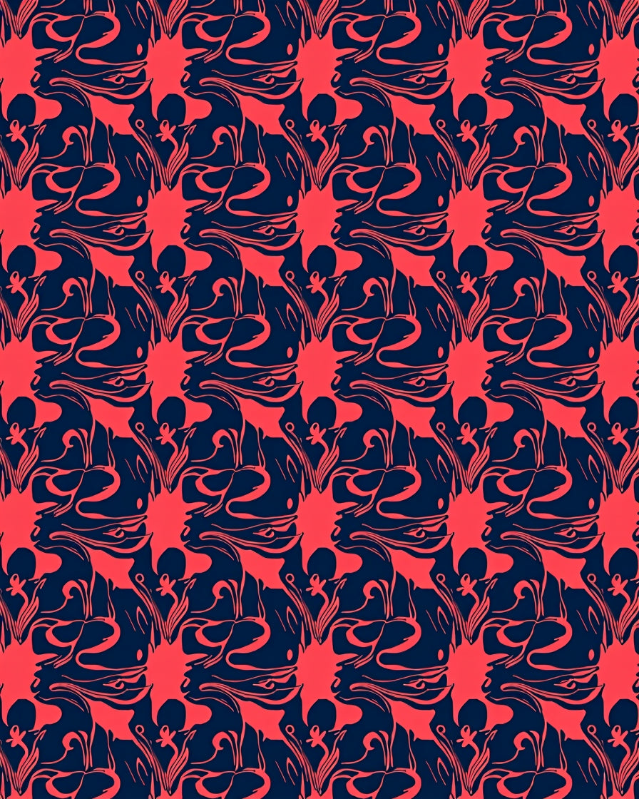 Bold Abstract Form Pattern Rug