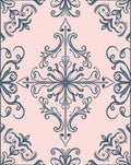 Delicate Floral Swirl Decorative Design Rug