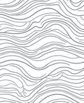 Abstract Gray Wave Pattern Rug