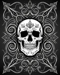 Gothic Skull Ornamental Pattern Rug