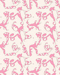 Pink Whimsical Swirl Pattern Rug