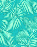 Tropical Palm Leaf Silhouette Pattern Rug