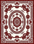 Classic Floral Medallion Pattern Rug