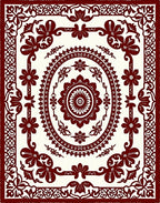 Classic Floral Medallion Pattern Rug
