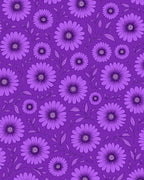 Purple Floral Vine Pattern Rug