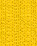 Geometric Honeycomb Yellow Design Rug