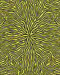Bold Yellow Black Abstract Pattern Rug