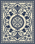 Traditional Floral Mandala Pattern Rug