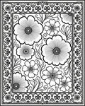 Floral Art Nouveau Patterned Rug