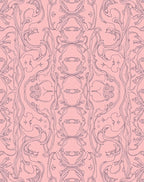 Art Nouveau floral and cameo pattern Rug