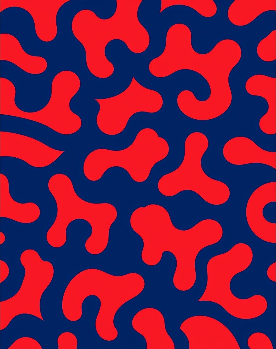 Abstract Blob Pattern Design Rug