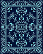 Intricate Floral Mandala Pattern Rug