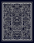 Abstract Geometric Linear Pattern Rug