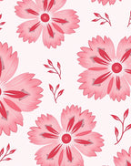Pink Flower Delicate Pattern Rug
