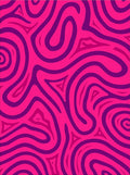 Vibrant Pink Purple Swirl Pattern Rug