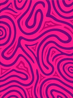 Vibrant Pink Purple Swirl Pattern Rug