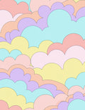 Soft Pastel Cloud Pattern Rug